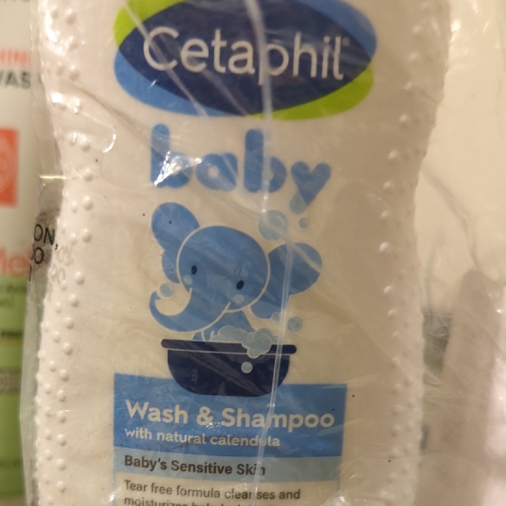 Baby Wash & Shampoo - Blue and White